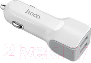 Изображение товара Зарядное устройство автомобильное Hoco Z23 (белый)
