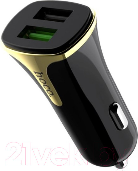Изображение товара Зарядное устройство автомобильное Hoco Z31 +кабель Micro (черный)