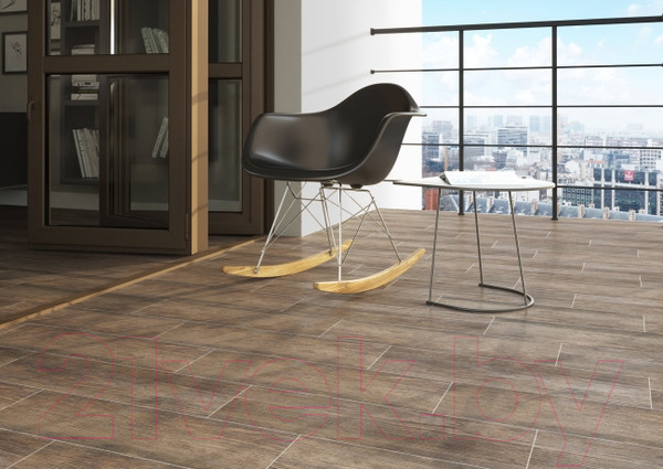 Изображение товара Плитка Cersanit Finwood 16690 (185x598, темно-коричневый)