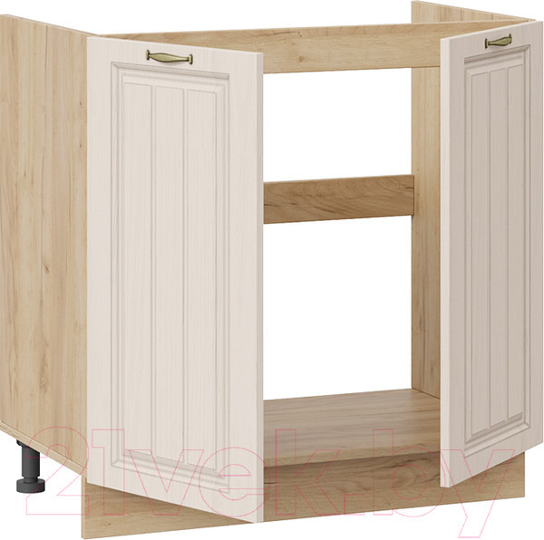 Изображение товара Шкаф под мойку ТриЯ Лина 1Н8М (дуб крафт золотой/крем)