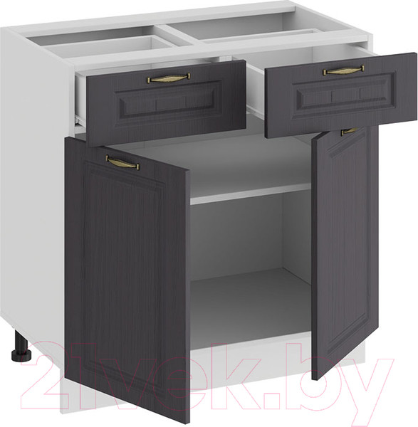 Изображение товара Шкаф-стол кухонный ТриЯ Лина 1Н8Я1 (белый/графит)