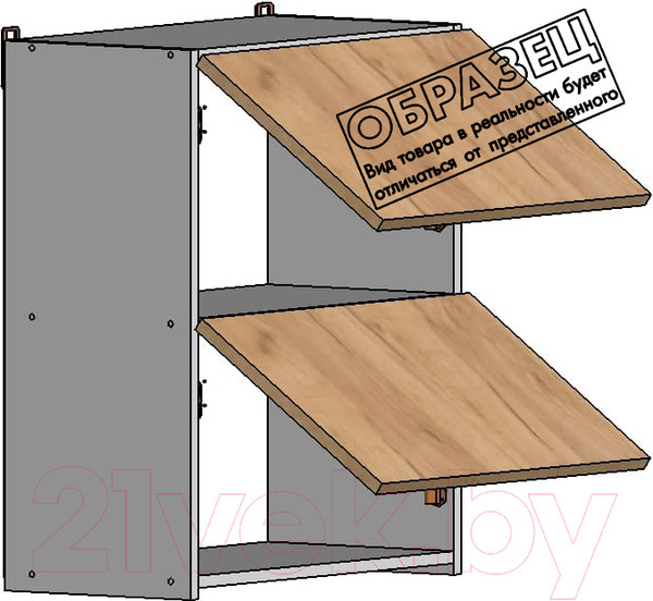 Изображение товара Кухонный гарнитур Интермебель Микс Топ-32 1.6м без столешницы (белый премиум/графит серый)