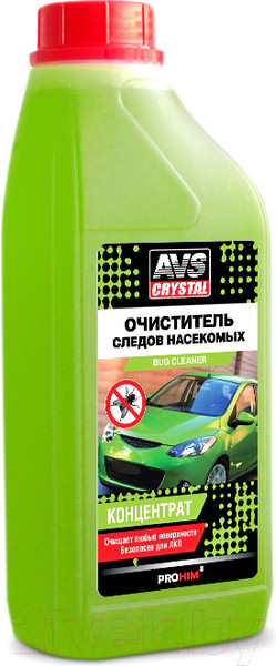 Очиститель cледов насекомых AVS AVK-698 / A40289S (1л, концентрат) — фото 3