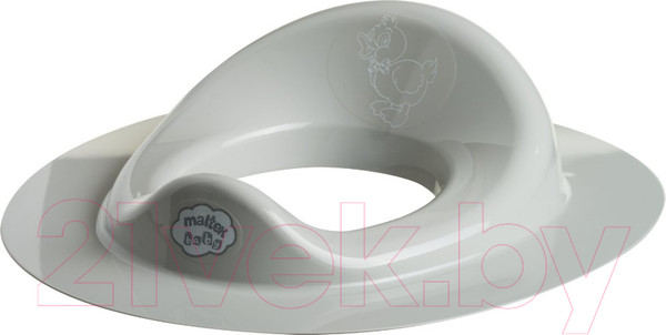 Изображение товара Детская накладка на унитаз Maltex Утенок / 1339 (серый)