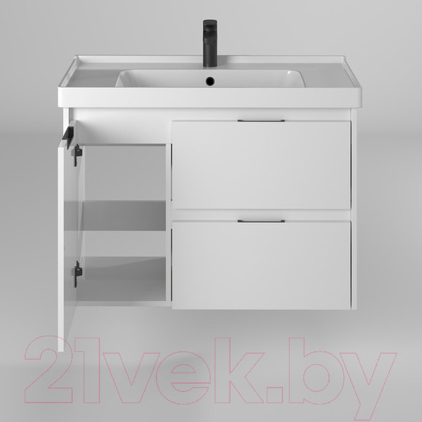 Изображение товара Тумба с умывальником Briz Вена Грэйс 90 / 239 03-20090-15 00 БЕЛ