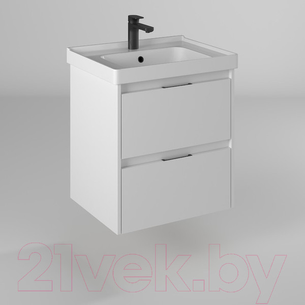 Изображение товара Тумба с умывальником Briz Вена Грэйс 60 / 239 03-18060-15 00 БЕЛ