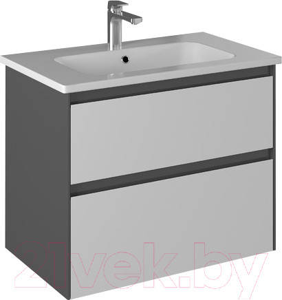 Изображение товара Тумба с умывальником Briz Бари Эйфория 80 / 222 03-18080-11 00 ГРФ