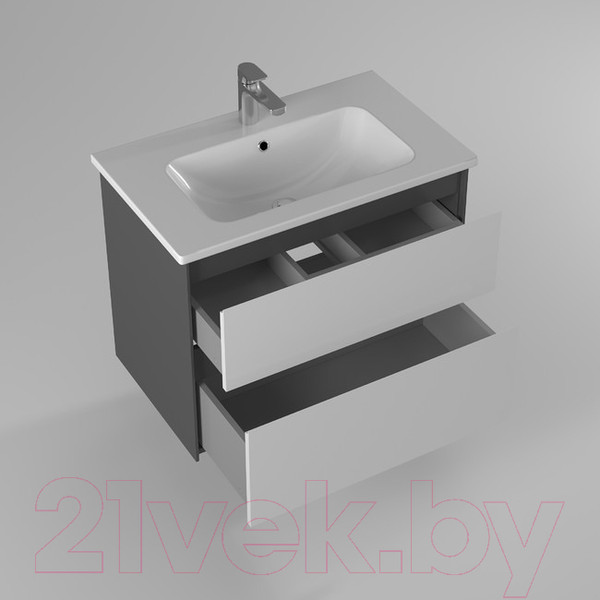 Изображение товара Тумба с умывальником Briz Бари Эйфория 80 / 222 03-18080-11 00 ГРФ