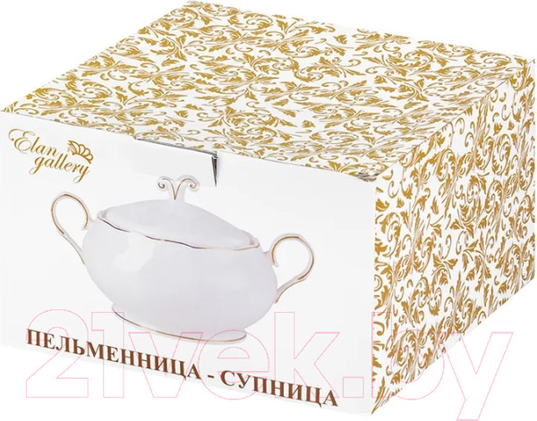 Изображение товара Супница Elan Gallery 420503 (белый с золотом)