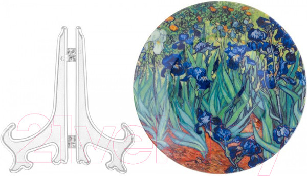 Изображение товара Декоративная тарелка Elan Gallery Ирисы / 420260