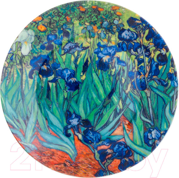 Изображение товара Декоративная тарелка Elan Gallery Ирисы / 420260