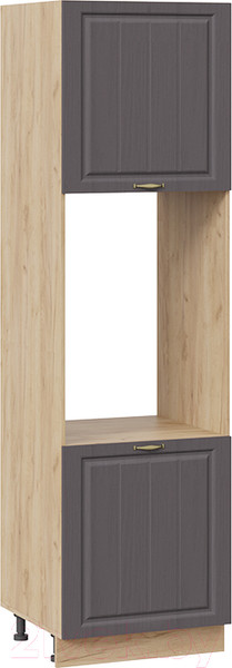 Изображение товара Шкаф-пенал кухонный ТриЯ Лина 1П6 (дуб крафт золотой/графит)