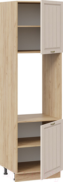 Изображение товара Шкаф-пенал кухонный ТриЯ Лина 1П6 (дуб крафт золотой/крем)