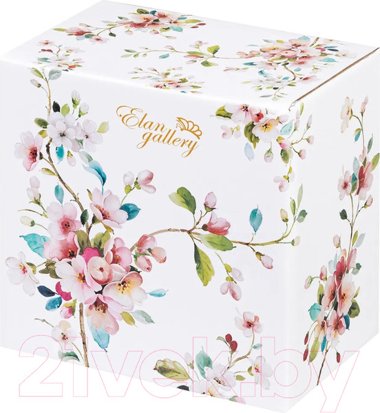 Изображение товара Набор салатников Elan Gallery Яблоневый цвет на белом / 420499