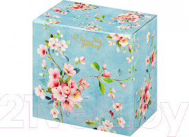 Изображение товара Набор салатников Elan Gallery Яблоневый цвет на голубом / 420529