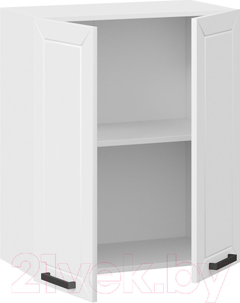 Изображение товара Шкаф навесной для кухни ТриЯ Лорас 1В6 (белый/холст белый)