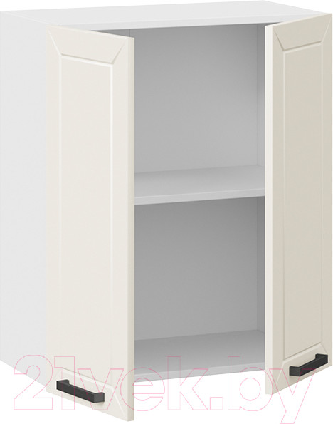 Изображение товара Шкаф навесной для кухни ТриЯ Лорас 1В6 (белый/холст брюле)