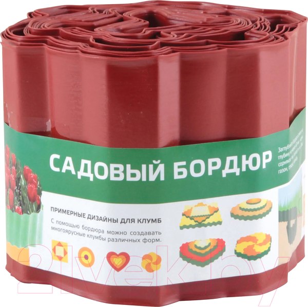 Изображение товара Бордюр садовый Park Комфорт 256032 (красный)