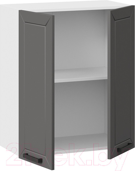 Изображение товара Шкаф навесной для кухни ТриЯ Лорас 1В6 (белый/холст вулкан)