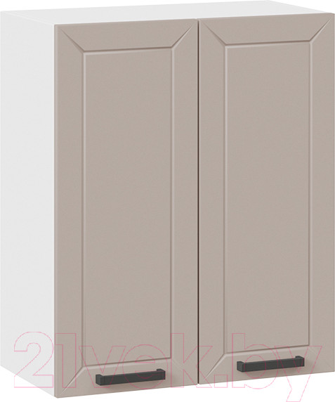Изображение товара Шкаф навесной для кухни ТриЯ Лорас 1В6 (белый/холст латте)
