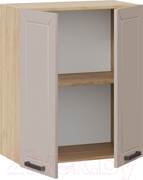 Изображение товара Шкаф навесной для кухни ТриЯ Лорас 1В6 (дуб крафт золотой/холст латте)