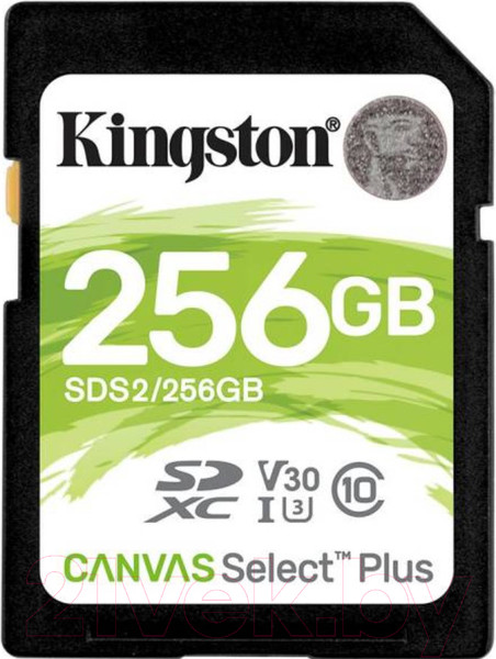 Изображение товара Карта памяти Kingston Canvas Select Plus SDXC (Class10) 256GB (SDS2/256GB)