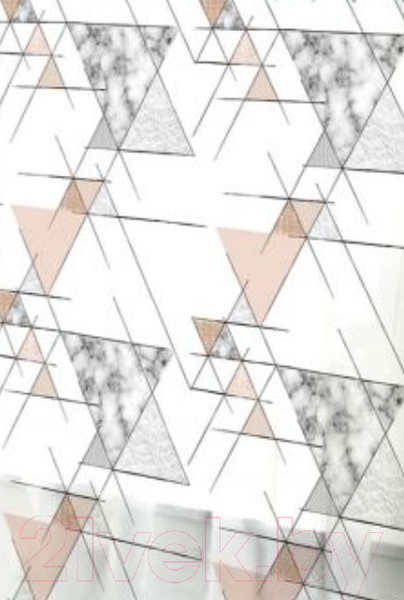 Изображение товара Шторка-занавеска для ванны Perfecto Linea Secret 36-118002 (мраморный узор)