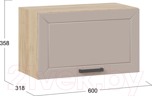 Изображение товара Шкаф под вытяжку ТриЯ Лорас 1В6Г (дуб крафт золотой/холст латте)