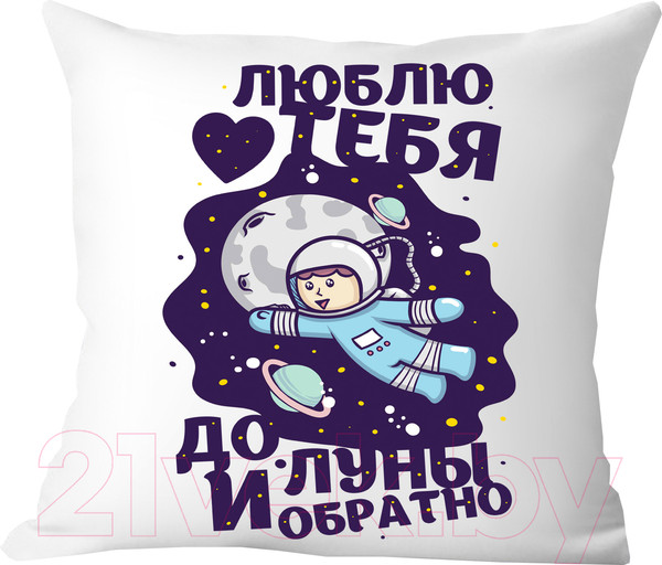 Изображение товара Подушка декоративная Print Style До луны и обратно / 40x40plat170