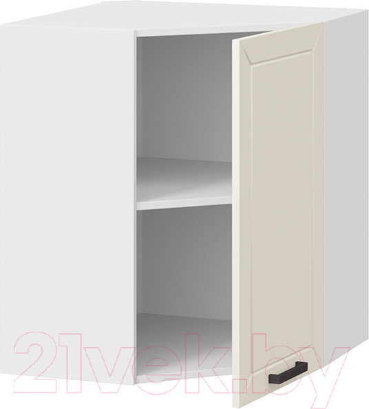 Изображение товара Шкаф навесной для кухни ТриЯ Лорас 1В6У (белый/холст брюле)