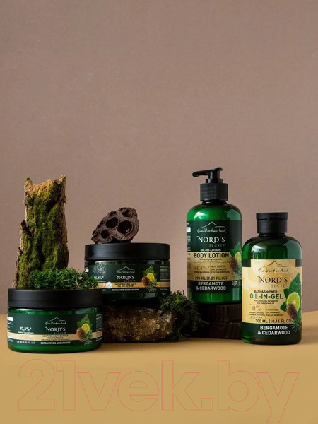 Изображение товара Масло для тела Nord's Secret Взбитое Увлажняющее Бергамот и Кедр (250мл)