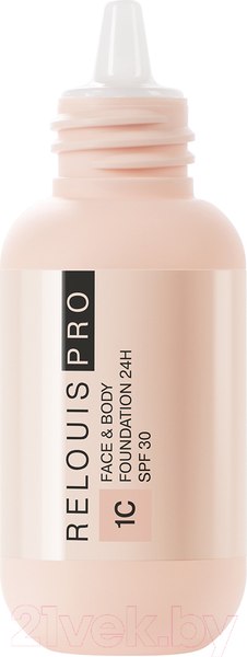 Изображение товара Тональный крем Relouis Face&Body Foundation 24H SPF30 тон 1С светлый 