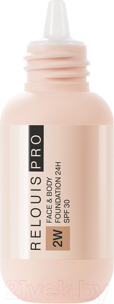 Изображение товара Тональный крем Relouis Face&Body Foundation 24H SPF30 тон 2W средний оливковый