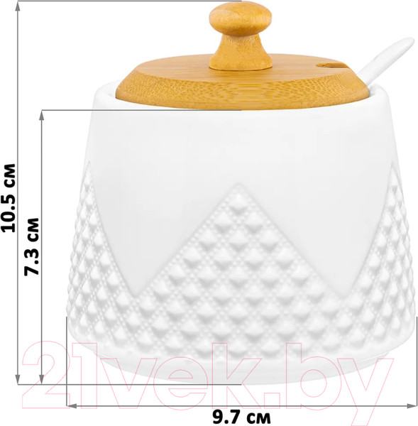 Изображение товара Сахарница Elan Gallery Ромбики / 540517
