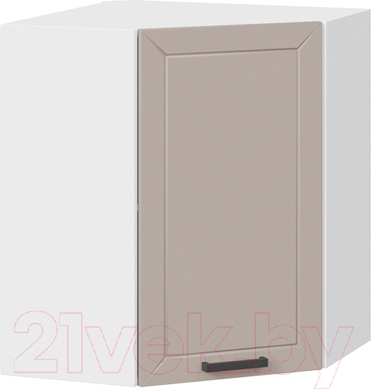 Изображение товара Шкаф навесной для кухни ТриЯ Лорас 1В6У (белый/холст латте)