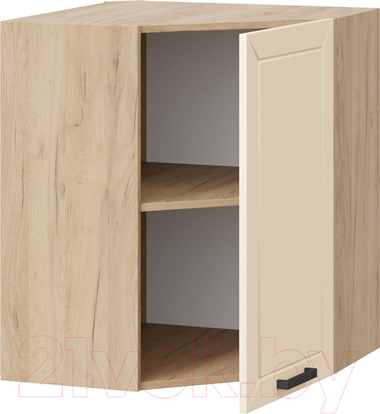 Изображение товара Шкаф навесной для кухни ТриЯ Лорас 1В6У (дуб крафт золотой/холст брюле)