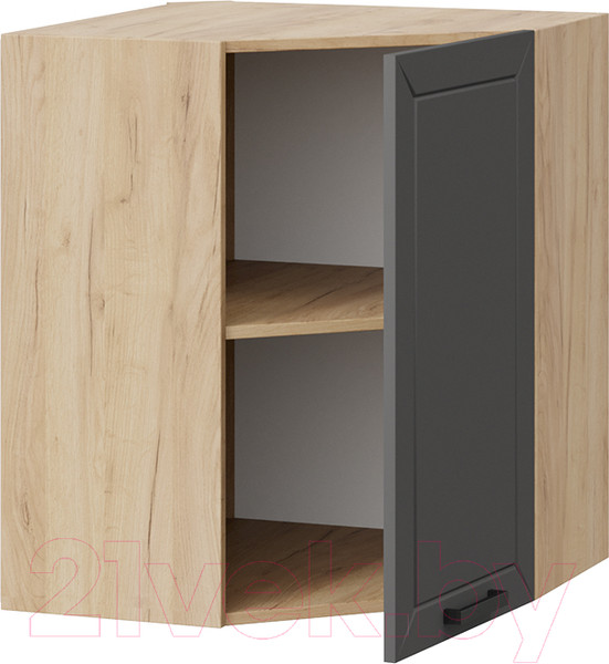 Изображение товара Шкаф навесной для кухни ТриЯ Лорас 1В6У (дуб крафт золотой/холст вулкан)