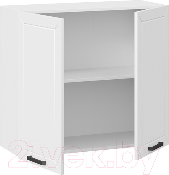 Изображение товара Шкаф навесной для кухни ТриЯ Лорас 1В8 (белый/холст белый)