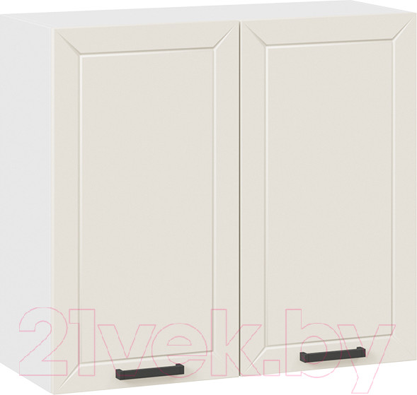 Изображение товара Шкаф навесной для кухни ТриЯ Лорас 1В8 (белый/холст брюле)