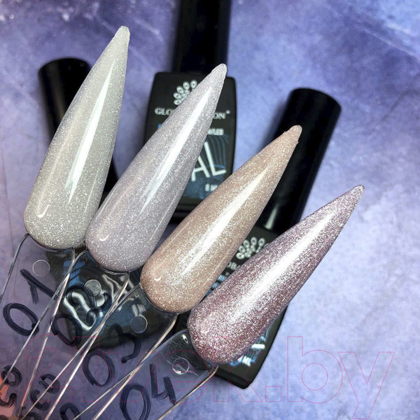 Изображение товара База для гель-лака Global Fashion Каучуковая Disco Opal Светоотражающая 05 (8мл)