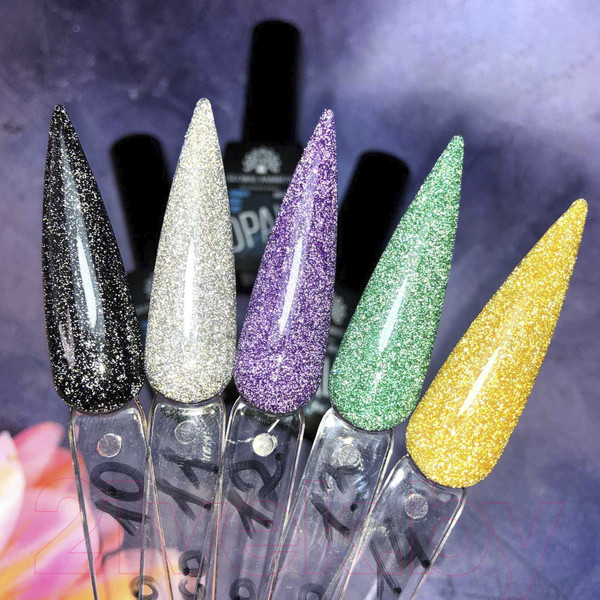 Изображение товара База для гель-лака Global Fashion Каучуковая Disco Opal Светоотражающая 05 (8мл)
