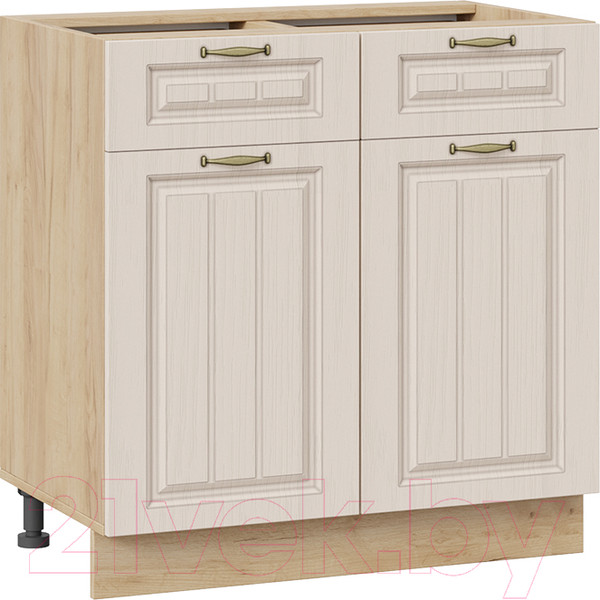 Изображение товара Шкаф-стол кухонный ТриЯ Лина 1Н8Я1 (дуб крафт золотой/кремовый)