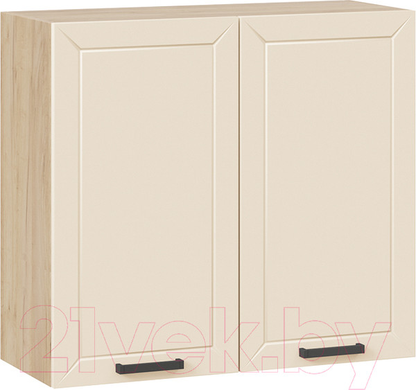 Изображение товара Шкаф навесной для кухни ТриЯ Лорас 1В8 (дуб крафт золотой/холст брюле)