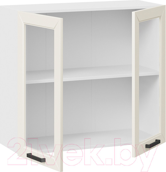 Изображение товара Шкаф навесной для кухни ТриЯ Лорас 1В8С (белый/холст брюле)