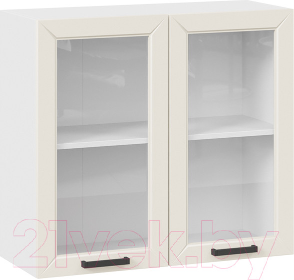 Изображение товара Шкаф навесной для кухни ТриЯ Лорас 1В8С (белый/холст брюле)