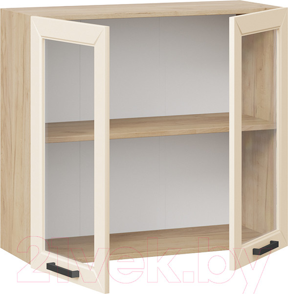 Изображение товара Шкаф навесной для кухни ТриЯ Лорас 1В8С (дуб крафт золотой/холст брюле)