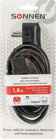 Изображение товара Кабель Sonnen 513563 (черный)