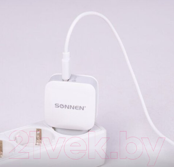 Изображение товара Зарядное устройство сетевое Sonnen USB QC 3.0 / 455506 (белый)