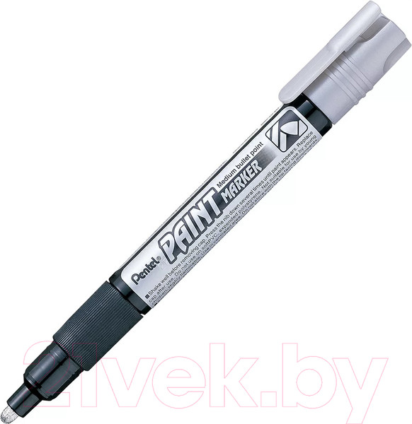 Изображение товара Маркер перманентный Pentel Paint Marker / MMP20-Z (серебристый)