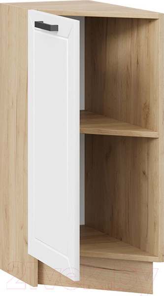 Изображение товара Шкаф-стол кухонный ТриЯ Лорас 1Н3Т (дуб крафт золотой/холст белый)